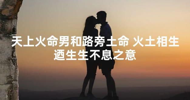 天上火命男和路旁土命 火土相生迺生生不息之意